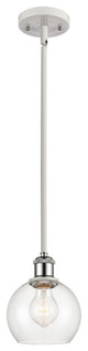 Innovations 516-1S-WPC-G122-6-LED 1 Light Pendant, White, Polished Chrome