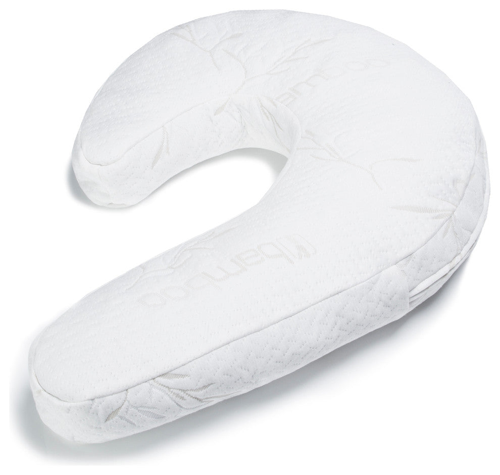 Avana Uno Side Sleeper Memory Foam Snuggle Pillow, Bamboo