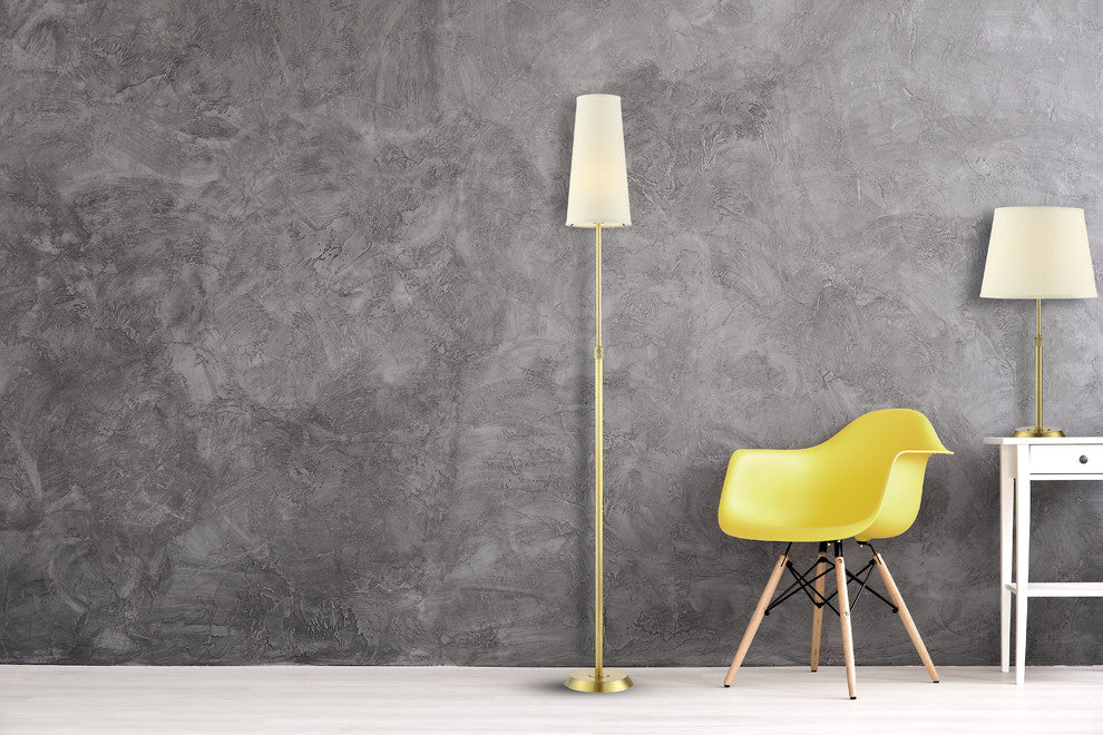 Attendorn Table Lamp, Satin Brass