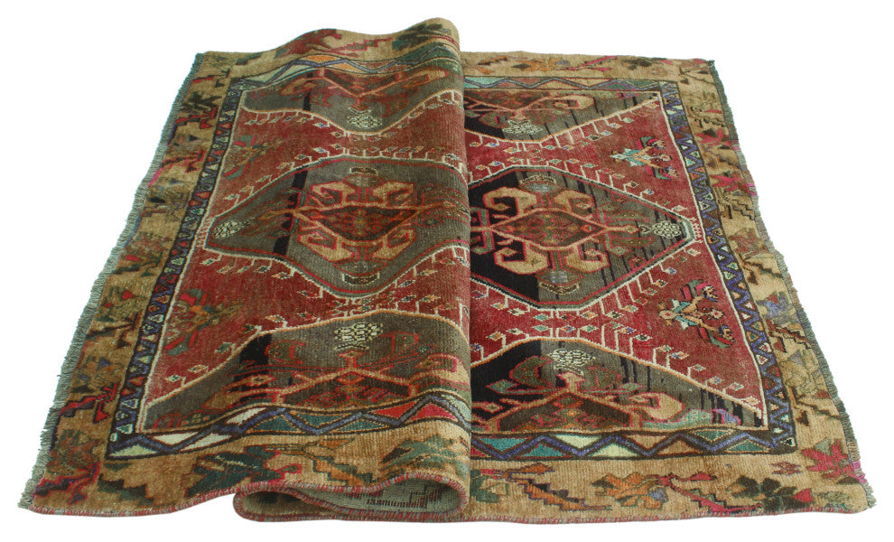 Semi-Antique Mawusi Red Rug