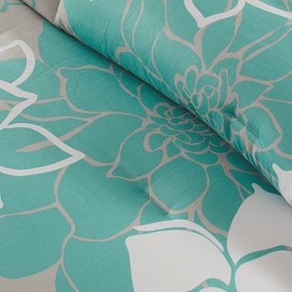 Madison Park Sateen Printed 7Pcs Comforter Set, California King