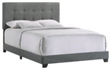Kent Addyson Upholstered Platform Bed, Gray, Queen