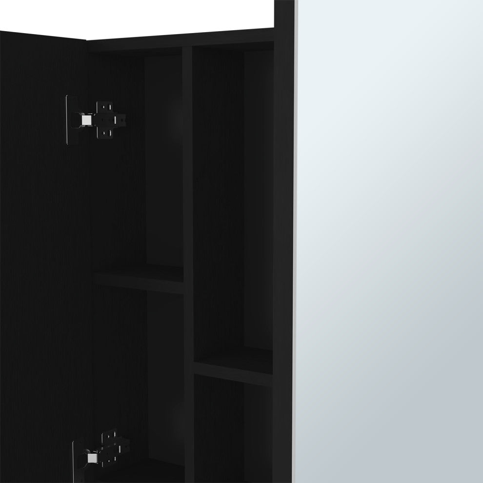 Medicine Cabinet Prague, Bathroom, Black