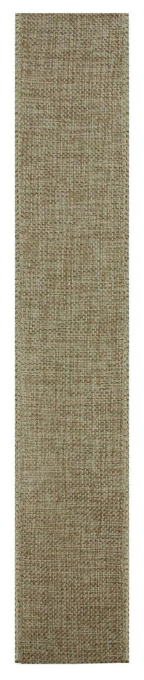 Green & Brown Burlap Wired Christmas Craft Ribbon