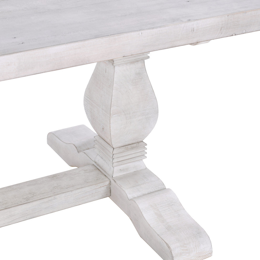 The Quincy Dining Table, 94", Nordic Ivory, French Country, Rectangle