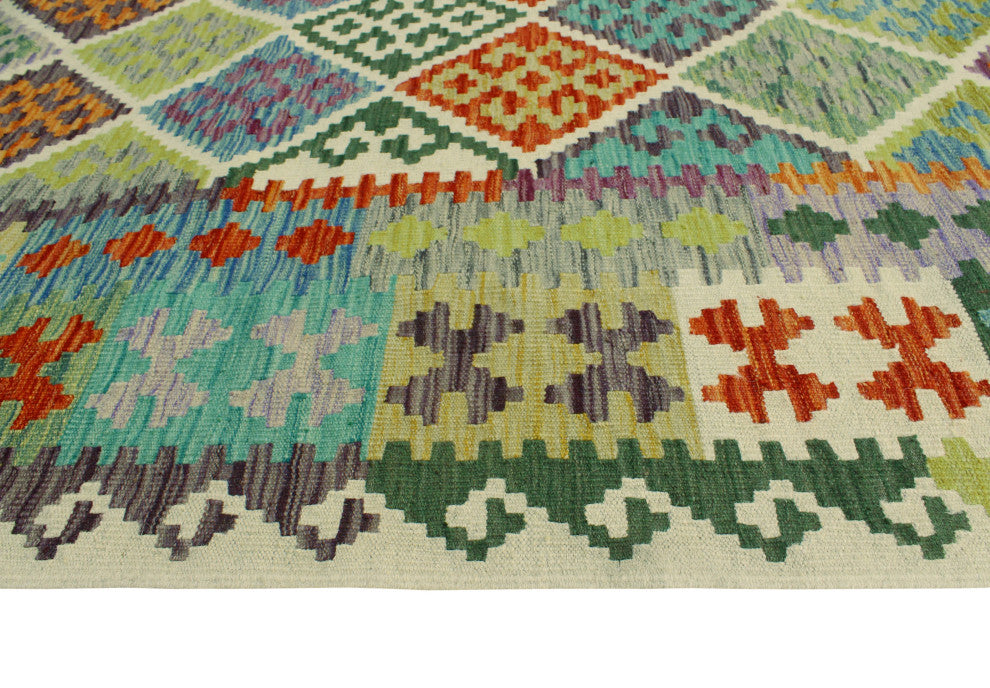 Flatweave Zere Red/Ivory Rug, 6'9x10'0