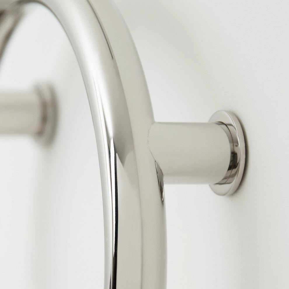 12" Huntington Shower Valve Grab Bar Front Mount, ADA Compliant, Polished