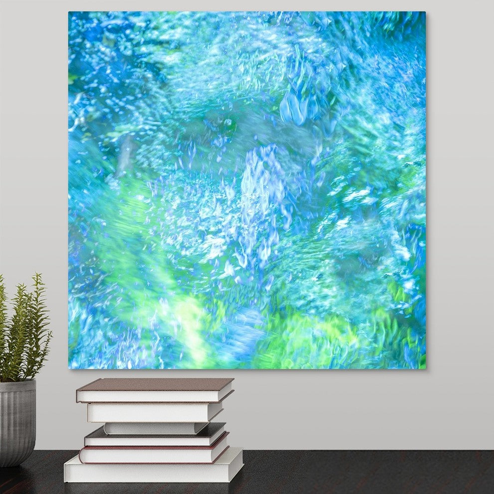 "Monet's Pool II" Wrapped Canvas Art Print, 16"x16"x1.5"