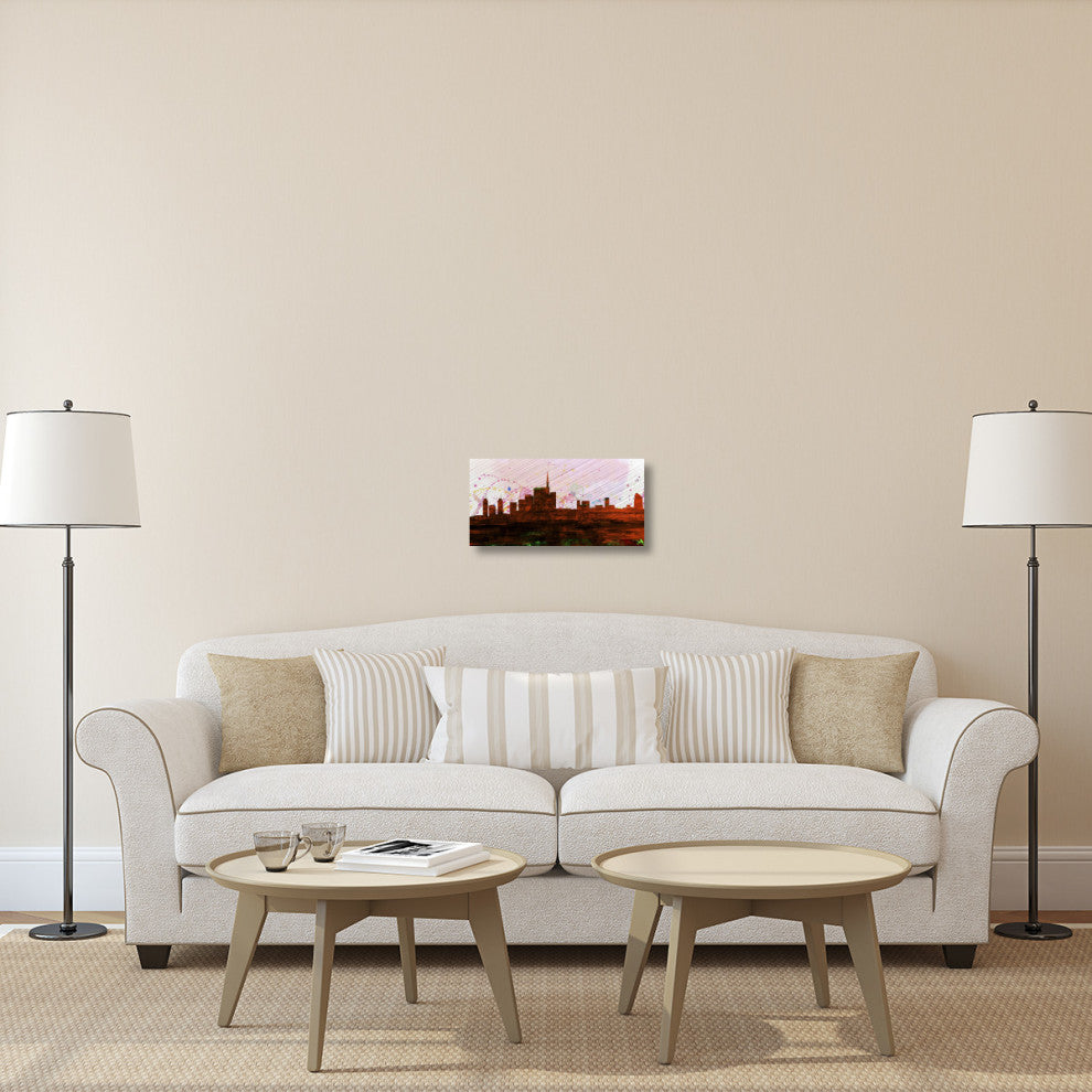 "Milan City Skyline" Fine Art Print
