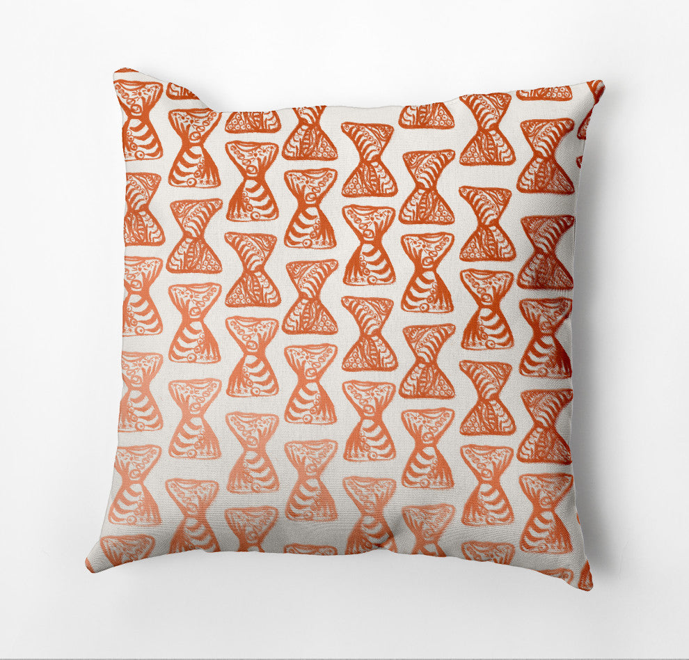 Ombre Bongo Outdoor Pillow, Orange, 16"x16"
