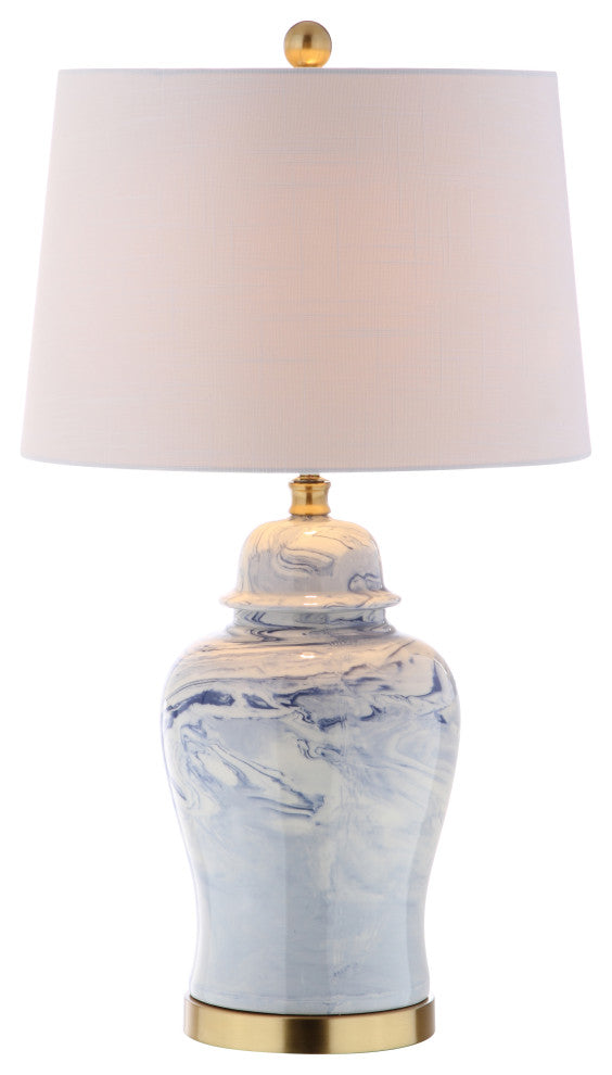 Wallace 26" Ceramic Table Lamp, Brass