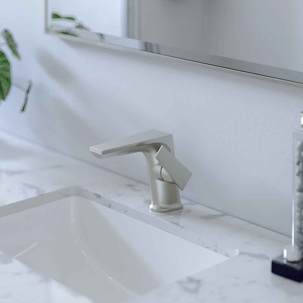 NP-U193902 Rectangular Undermount White Porcelain Sink, Overflow Drain Options, Chrome