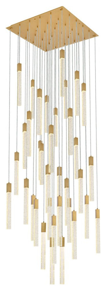 Wade 36-Light Pendant, Satin Gold