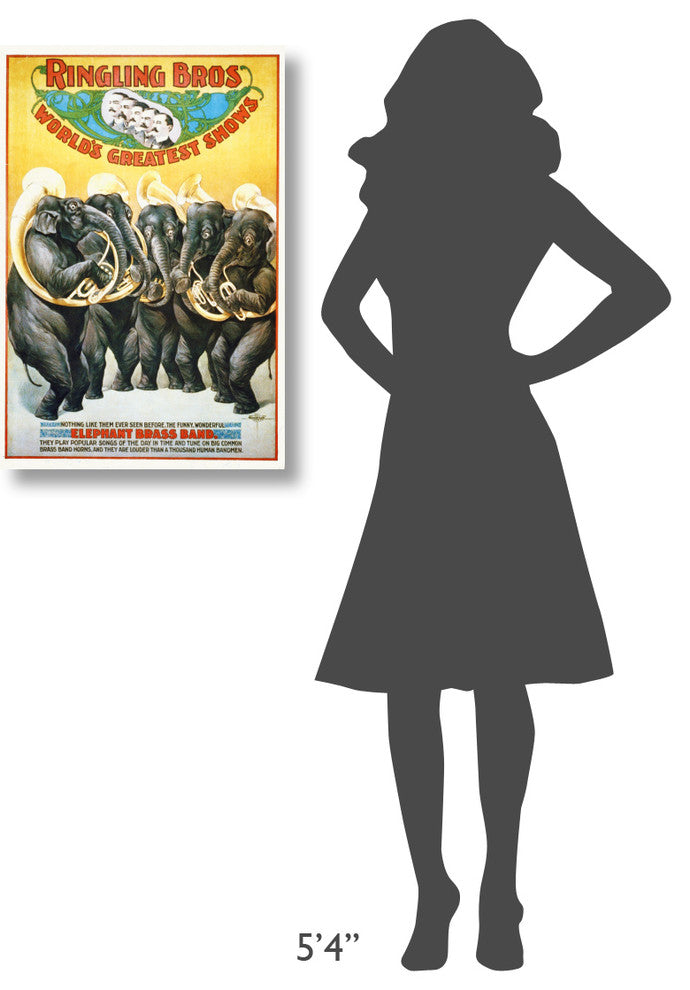 Ringling Bros, The Funny, Wonderful Elephant Brass Band, 1899, 20x30