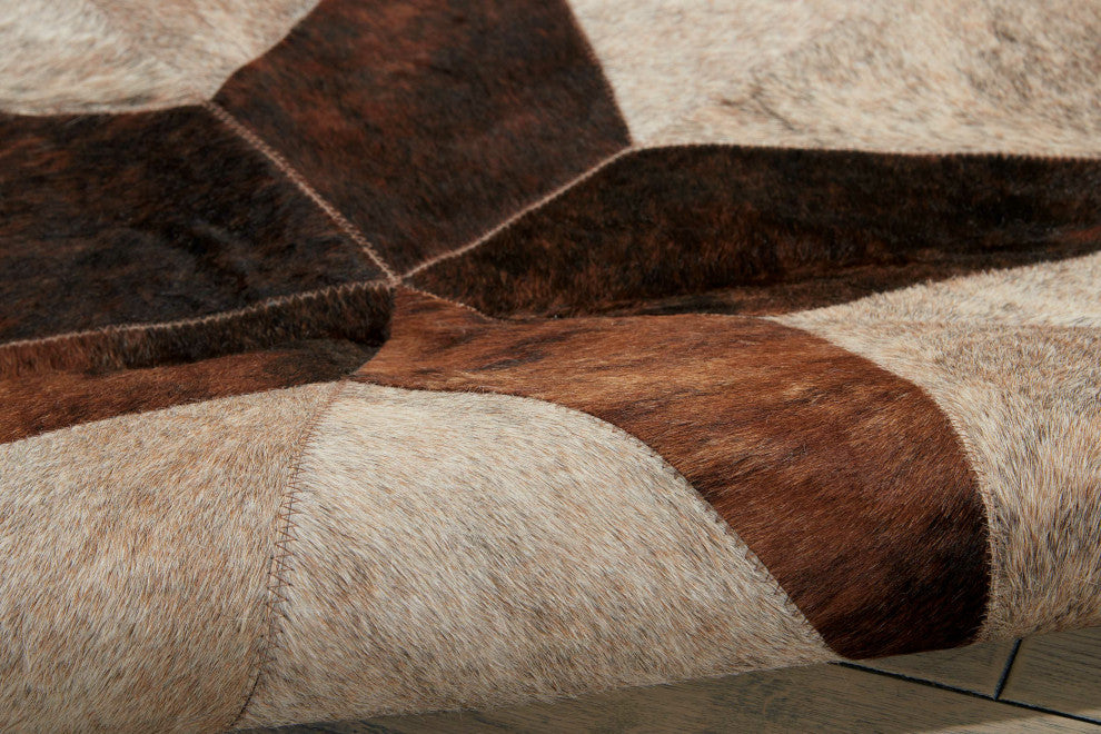 Nourison Dallas- Southwestern BR203 48"x48" Brown Rug