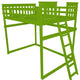 Mission Loft Bed, Lime Green, Full, End Ladder