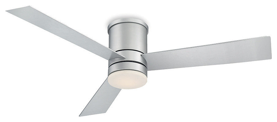 Modern Forms Axis Flush Mount Ceiling Fan, Titanium Silver