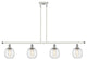 Innovations 516-4I-WPC-G1013 4-Light Island Light, White, Polished Chrome