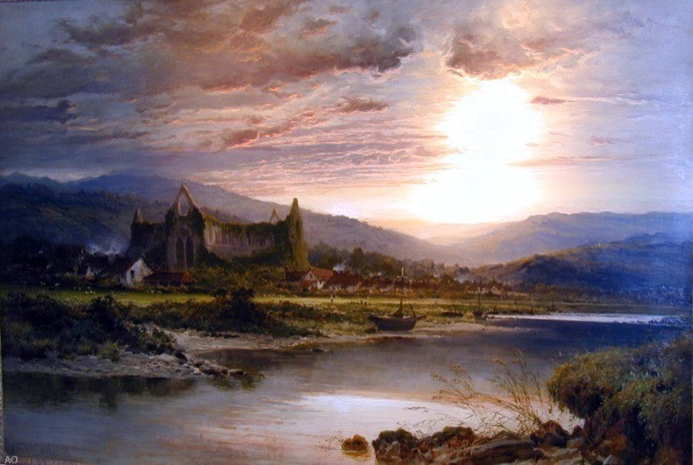 Benjamin Williams Leader Tintern Abbey, Gallery Wrapped Canvas Print, 18"x27"