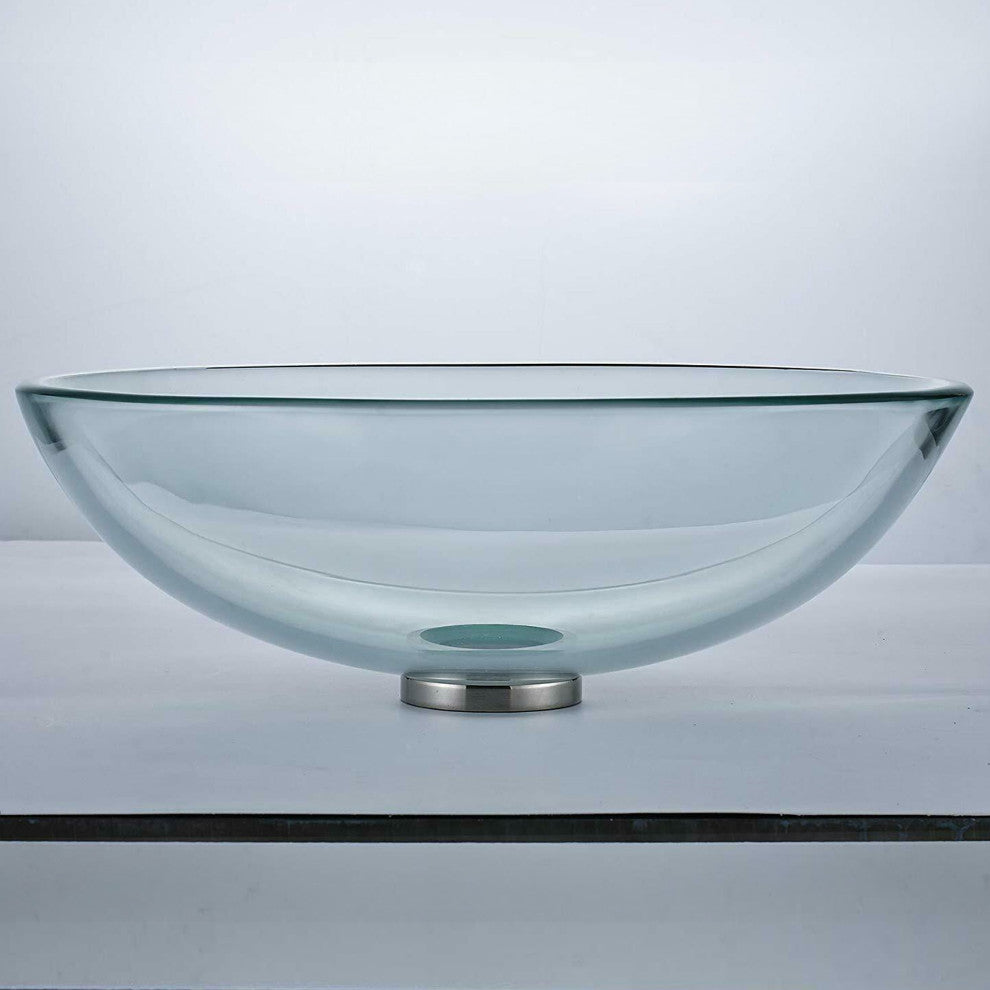 Novatto Vessel Sink Mounting Ring Series MR-001, Brushed Nickel