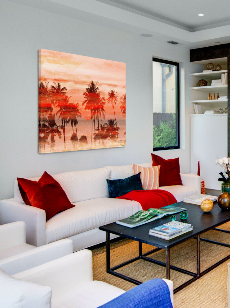 "Orange Sky" Fine Art Canvas Print, 48"x48"