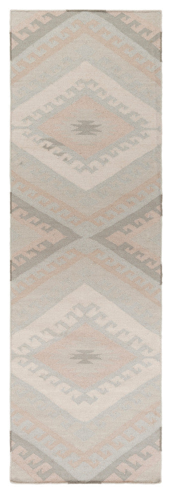 Surya Wanderer WRR-2006 6'x9' Rug, Ivory/Medium Gray/Light Gray