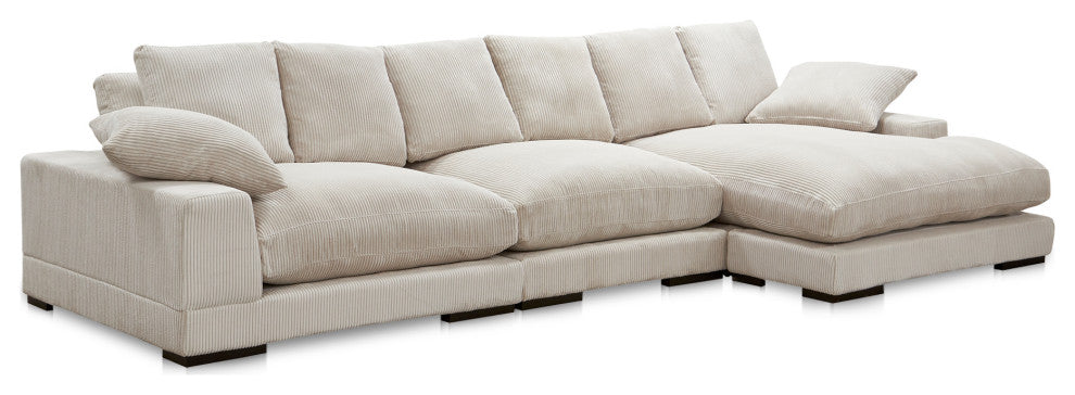Plunge Large Sectional Cappuccino