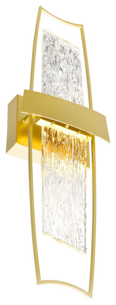 Guadiana Integrated LED Satin Gold Wall Light