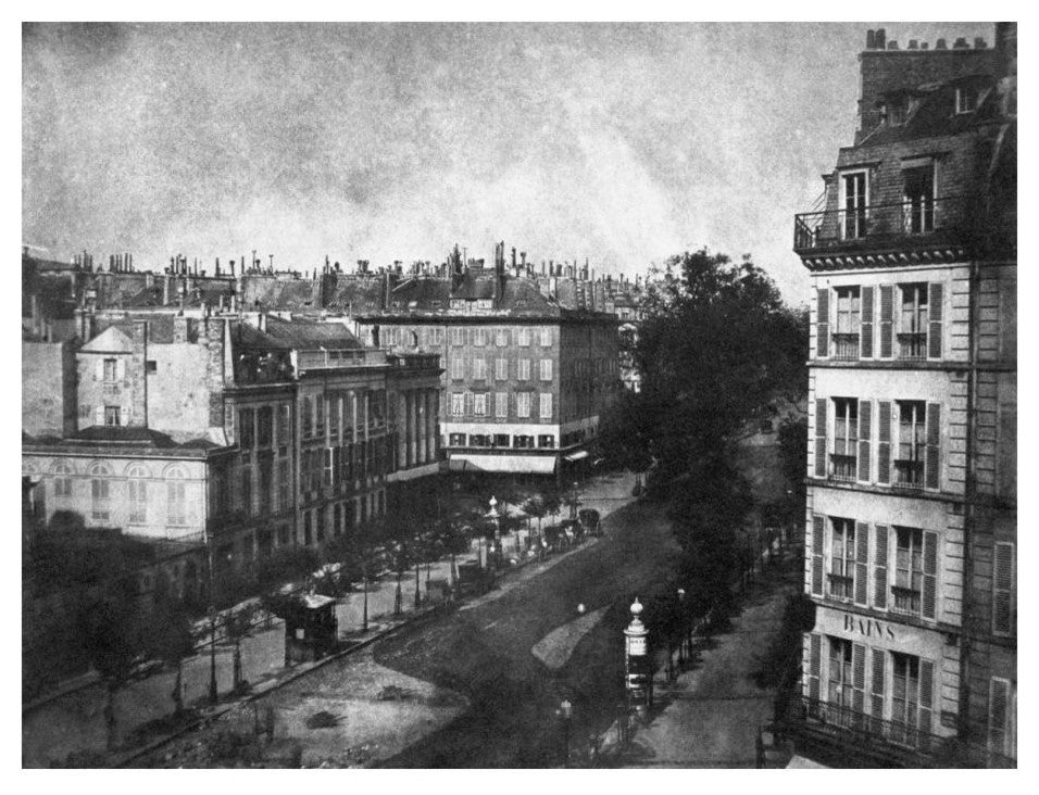 "The Boulevards of Paris, May 1843" Paper Print by William Talbot, 24"x19"