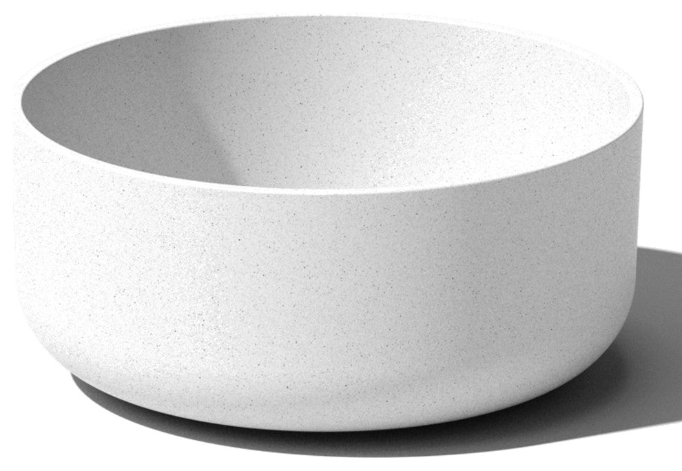 Pure Series Kona Bowl 14" Planter, White, 1 Pack