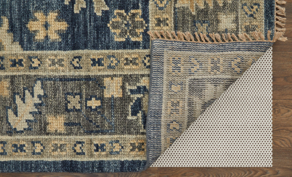 Foxboro R6954 Traditional/Classic Runner, Blue/Gray, 2'6"x14'