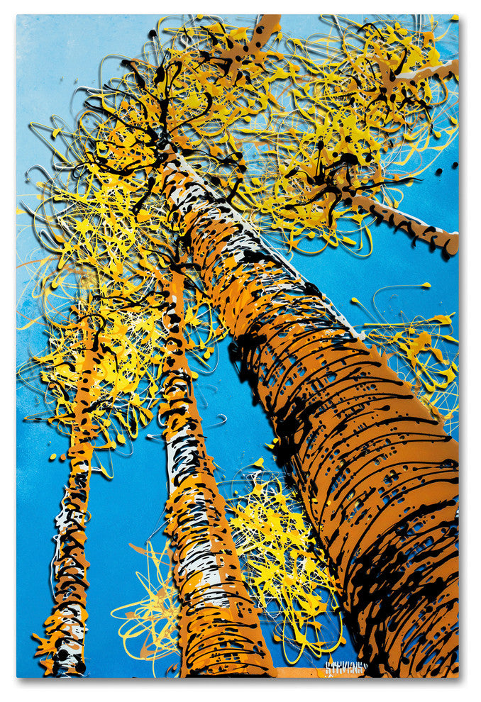 'Aspen Sky II' Canvas Art by Roderick Stevens