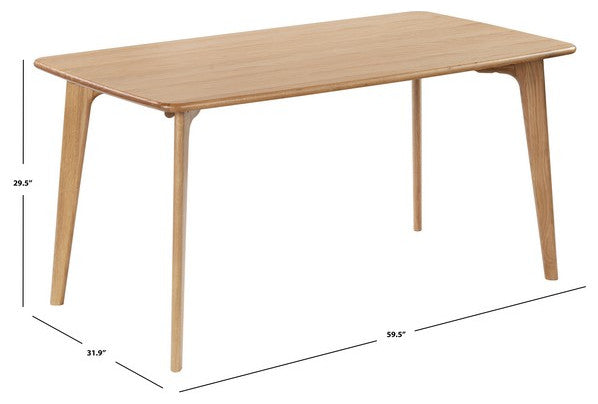 Safavieh Couture Calverton Wood Dining Table, Natural