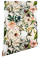 Deny Designs Marta Barragan Camarasa Floral Skull Wallpaper, Beige, 2'x10'