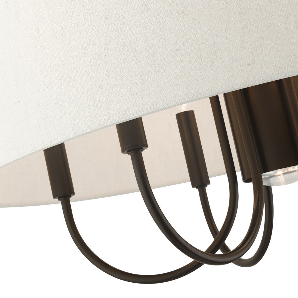English Bronze Transitional, Pendant Chandelier