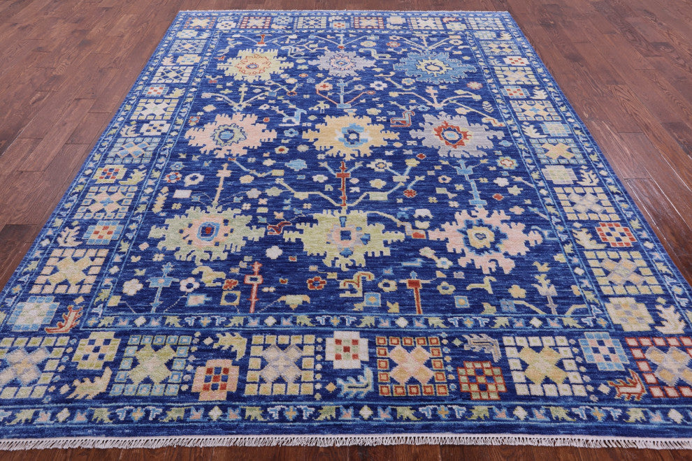 8' 2" X 10' 1" Turkish Oushak Handmade Wool Rug - Q14948