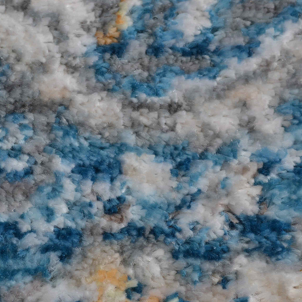 MACHINE MADE POLYESTER AREA RUGS  -Gray Blue Color, Oriental ,Living room rugs