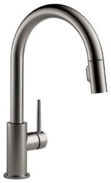 Delta 9159-DST Trinsic Pull-Down Kitchen Faucet - Black Stainless