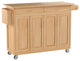 Natural Wood Kitchen Cart, Storage Cabinets, Drawers & Towel Rack