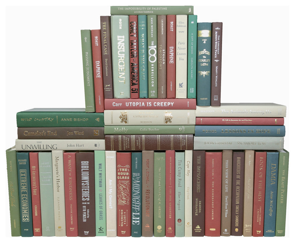 Modern Book Wall Set, Cabin, Set of 50