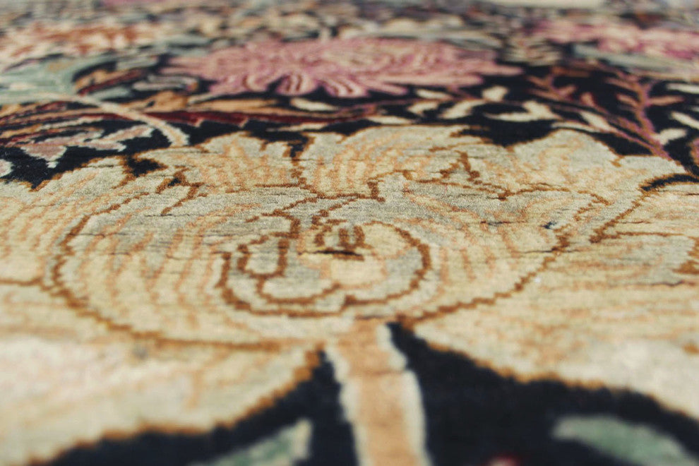 Pak-Persian Morris Black Rug 11''10"x16''4"