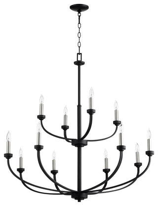 Reyes Quorum Home Collection Chandelier in Noir