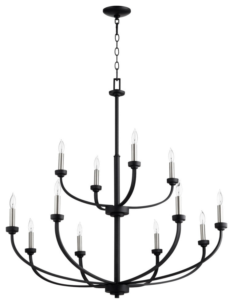 Reyes Quorum Home Collection Chandelier in Noir