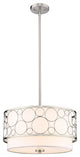 Zlite 197-17BN 3-Light Pendant, White