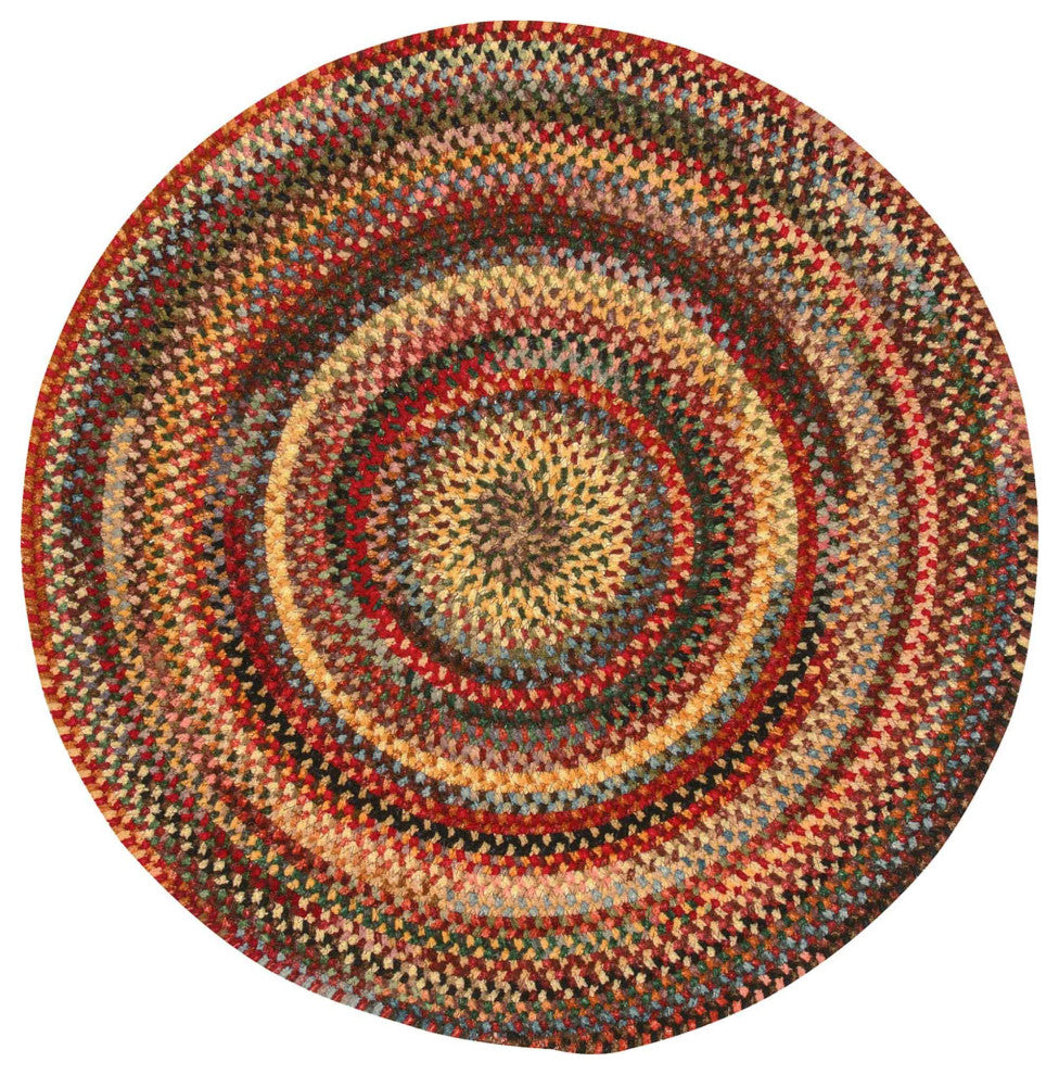 Capel Eaton Multicolor 0442_900 Braided Rugs - 9' 6" Round