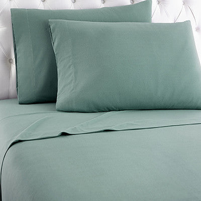 Micro Flannel Sheet Set, Spruce, Twin