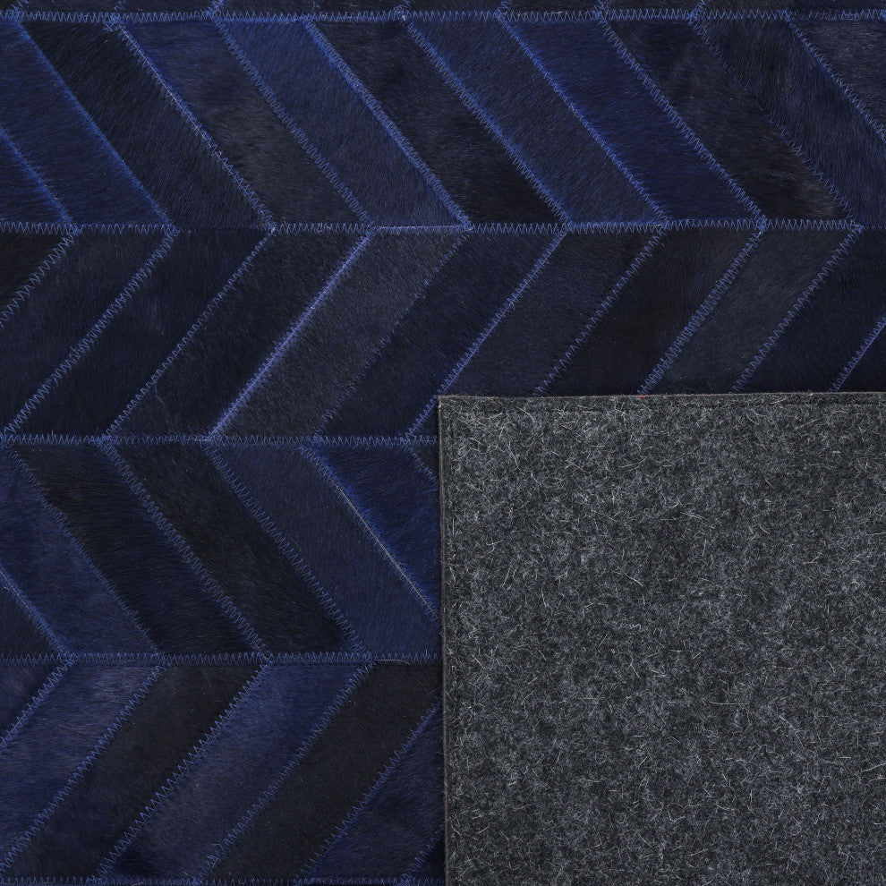 Meir Handmade Area Rug Blue, 3' 0" X 5' 0"