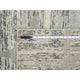 Gray, Natural Wool, Hand Knotted, Modern Design XL Runner Rug, 2'7"x23'8"