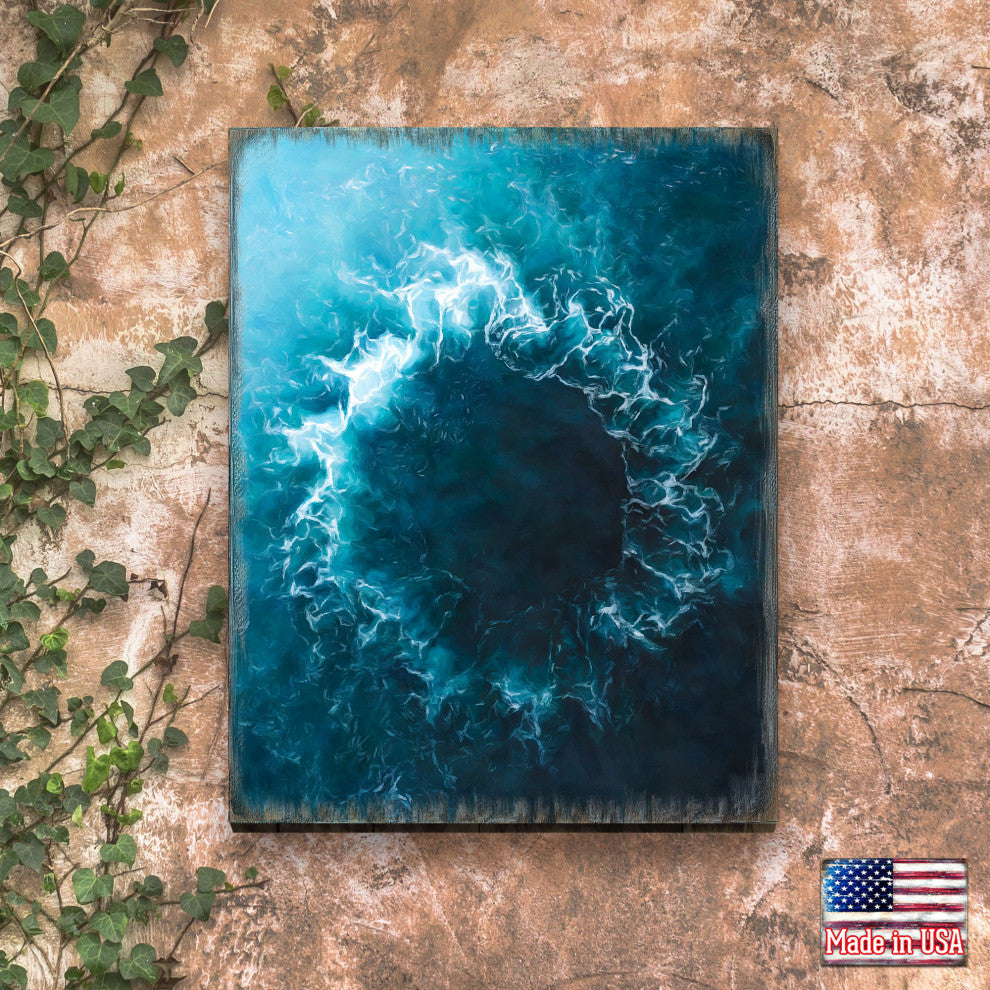 Ocean Art Wooden Wall Art, X-Large 36x24