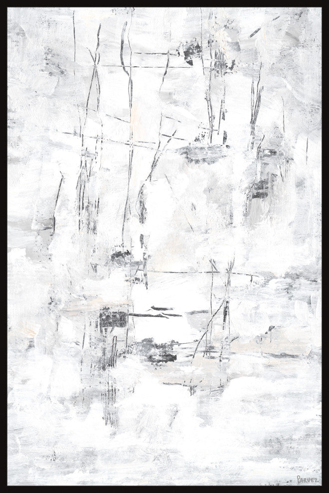"Edge of Darkness" Floater Framed Painting Print on Canvas, 24x36